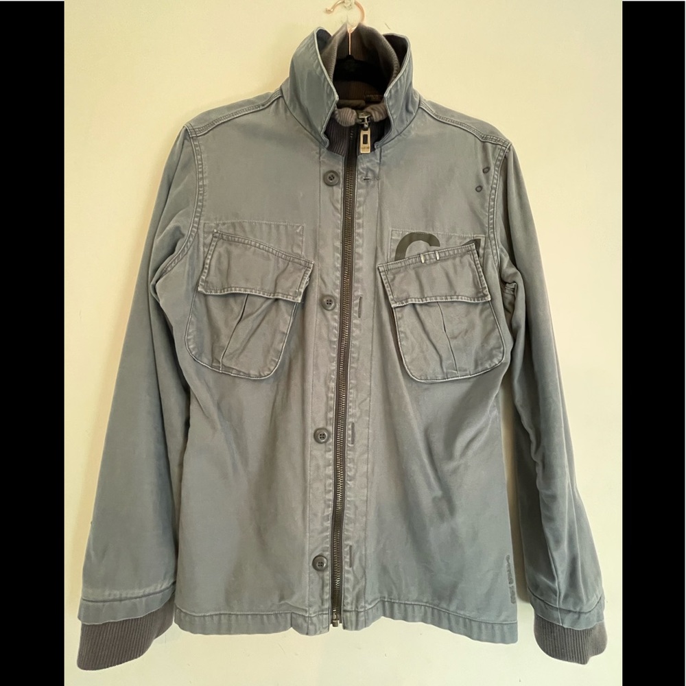 G-Star Raw Marshall GO1 L/S. Size Medium. Color: Bluish Gray